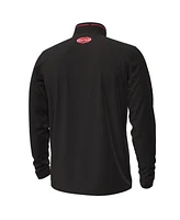 Under Armour Men's Black Texas Tech Red Raiders Throwback Cursive Quarter-Zip Pullover Sweatshirt