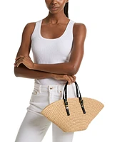 Michael Michael Kors Isa Fan Large Woven Tote