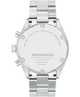 Movado Men's Datron Swiss Quartz Chronograph Stainless-Steel Watch, 41mm