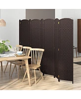 8-Panel Folding Room Divider Portable and Adjustable Privacy Screen for Home or Office