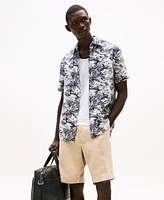 Tommy Hilfiger Men's Regular-Fit Island Print Linen Shirt