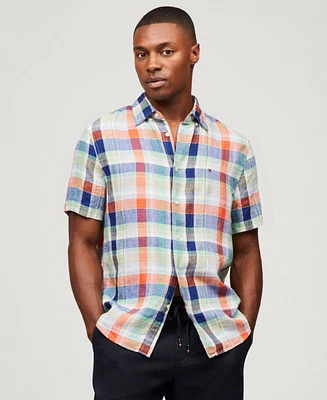 Tommy Hilfiger Men's Regular-Fit Linen Madras Shirt