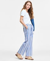 Liverpool Los Angeles Women's Drawstring Wide-Leg Pull-On Pants