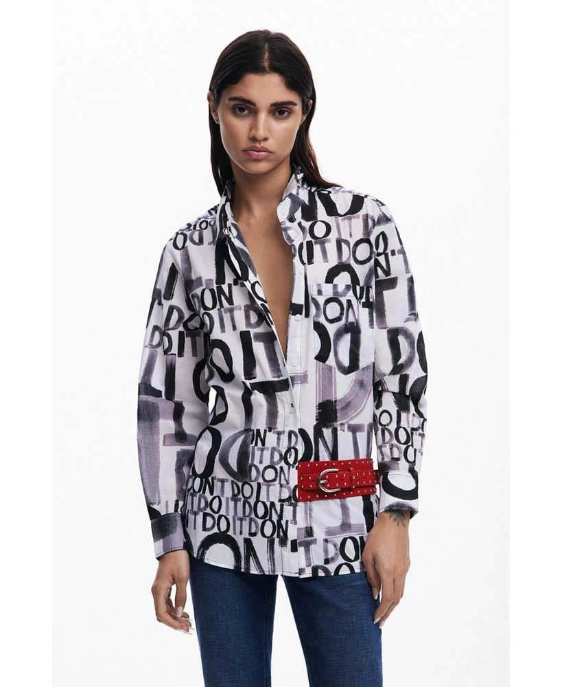 Desigual Women's Letterig Shirt