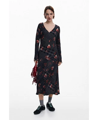 Desigual Women's Midi dress with checks