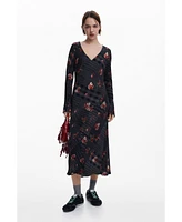 Desigual Women's Midi dress with checks