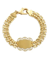Bling Jewelry Jewelry Set Virgin Mary Lady of Guadalupe Necklace Bracelet Earrings Gold Plated