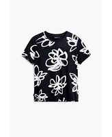 Desigual Women's Large flower T-shirt