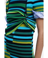 Desigual Women's Striped long dress