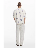 Desigual Men's Vertical striped pants