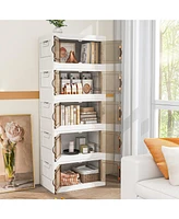Stackable Storage Bins with 2 Lockable Wheels Versatile and Secure Organizers for Home or Office