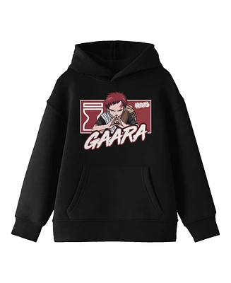 Naruto Gaara Long Sleeve Youth Black Hooded Sweatshirt-xxl