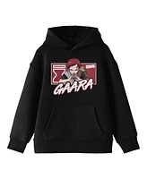 Naruto Gaara Long Sleeve Youth Black Hooded Sweatshirt-xxl