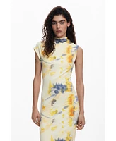 Desigual Women's Floral tube dress