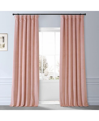 Half Price Drapes Apricot Blossom Signature Plush Velvet Hotel Blackout Curtain