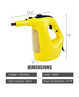Handheld MultiPurpose Steam Cleaner with 17 Pieces, 350ml Large Capacity Steam Mop Continuous Fill water, Portable Chemical-Free Steamer for Home Use