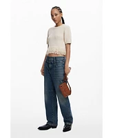 Desigual Women's Medium embroidered convertible wallet
