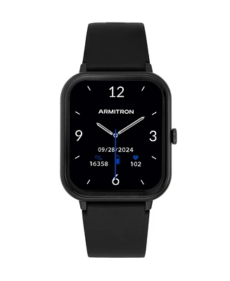 Armitron Connect Eclipse Black Silicone Smartwatch, 45mm