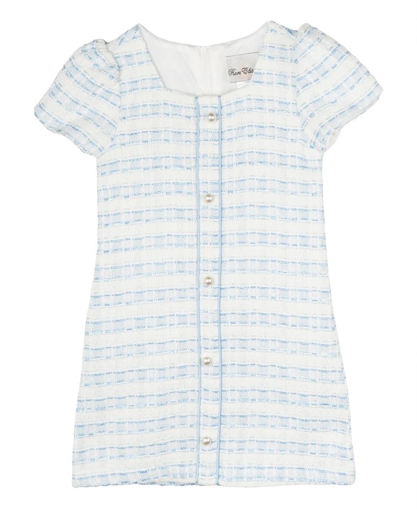 Rare Editions Toddler and Little Girls Tweed Social Dress