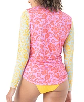 Roxy Juniors' Tapestry Patchwork Seaskippping Rashguard