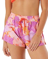 Roxy Juniors' Bell Bottom Blooms No Bad Waves Board Shorts