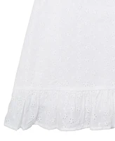 Rare Editions Big Girls Twisted Front Eyelet Dress