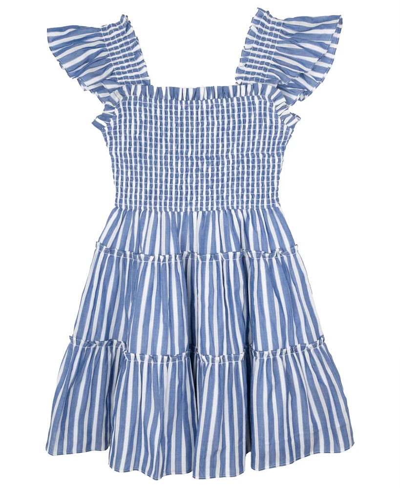 Rare Editions Big Girls Striped Dress