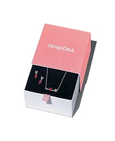 Pandora Silver Plated Heart Arrow Jewelry Set