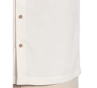 Cubavera Men's Palm Print Short-Sleeve Button-Down Shirt