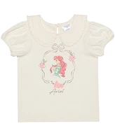 Disney Toddler and Little Girls 2-Piece Ariel Short Sleeve Top Skirt Set