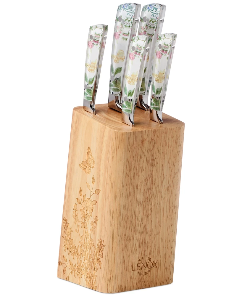 Lenox Butterfly Meadow Herb 6-Pc. Cutlery Block Set