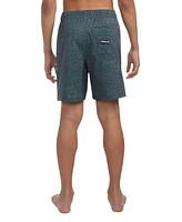 Hurley Big Boys Printed Heathered Pull-On Swim Trunks