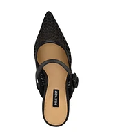Nine West Women's Rondel Buckle Strap Slip-On Pumps