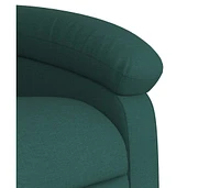 Recliner Chair Dark Green Fabric