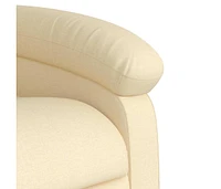 Recliner Chair Cream Fabric