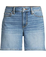 Lands' End Women's Recover Mid Rise 7" Jean Shorts