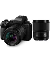 Panasonic Lumix S5IIX Mirrorless Camera with Lumix S 20-60mm f/3.5-5.6 Lens and Lumix S 85mm f/1.8 Lens