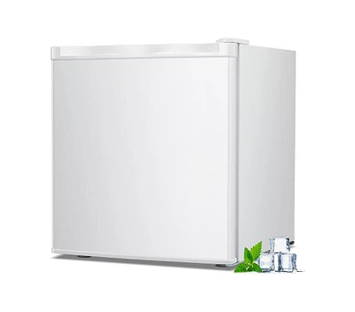 Kismile Mini Freezer,1.1 Cu.ft Upright Freezer with Reversible Single Door,Removable Shelves,Small Freezer with Adjustable Thermostat for Home/Kitchen