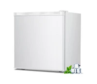 Kismile Mini Freezer,1.1 Cu.ft Upright Freezer with Reversible Single Door,Removable Shelves,Small Freezer with Adjustable Thermostat for Home/Kitchen