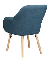 Convenience Concepts 25.25" Faux Linen Charlotte Wingback Accent Armchair