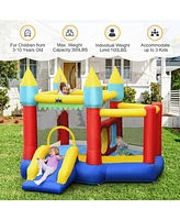 Kid's Inflatable Bouncer with Jumping Area and 480W Blower