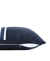 Nautica Sailor Harbor Embroidered Square Pillow, 20" X 20"