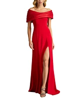 Tadashi Shoji Dalton Two-Tone Off-Shoulder Gown