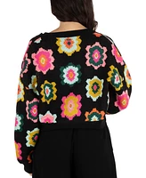 Hurley Juniors' Daisy Button-Front Cardigan Sweater
