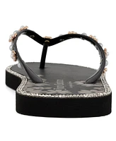 Juicy Couture Women's Sanba Embellished Flip Flops