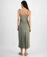 And Now This Women's Ruffle-Trim Scoop-Neck Slip Dress, Exclusively at Macy's