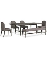 Griffith 7 Pc. Rectangular Dining Set (Table & 6 Side Chairs), Created for Macy's