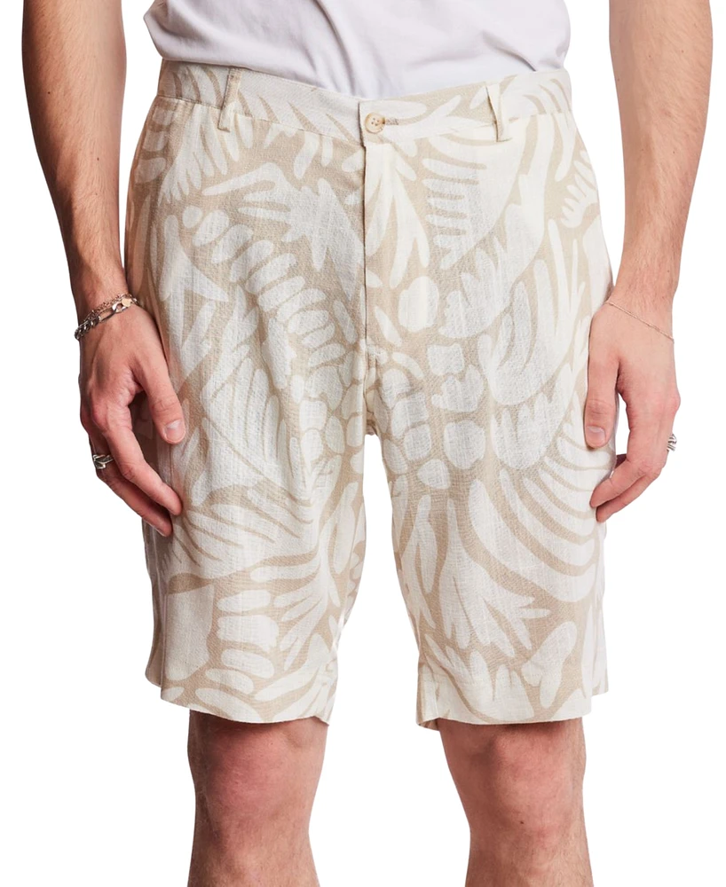 Paisley & Gray Men's Felix Slim Fit Abstract Print 8-1/2" Shorts