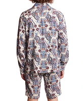 Paisley & Gray Men's Slim Fit Long Sleeve Button-Front Camp Shirt