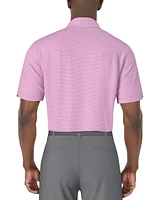 Pga Tour Men's Short Sleeve Geo Print Polo Shirt